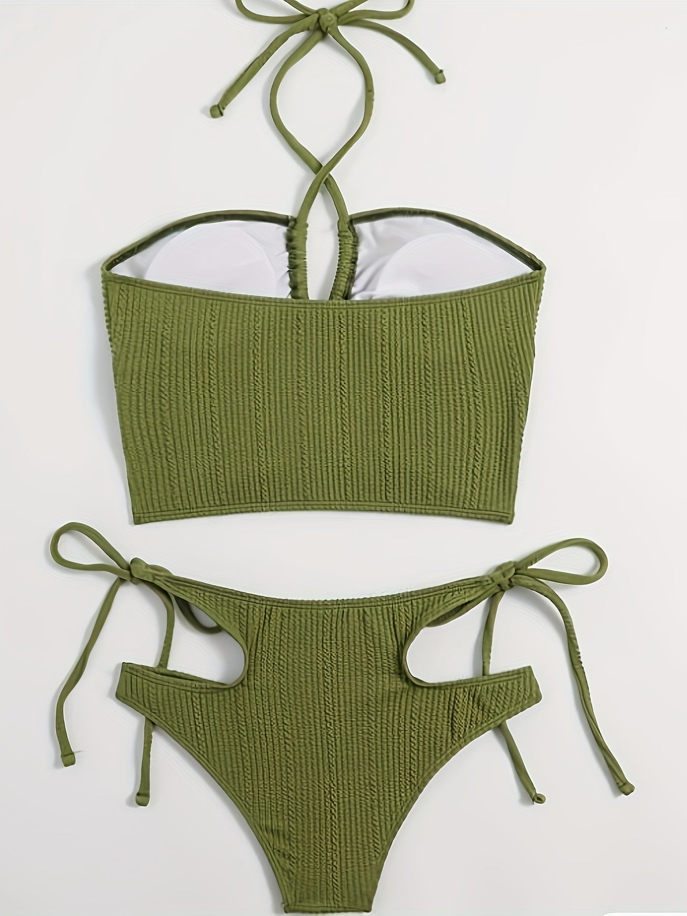 [New High Waist Bikini] 2023 European and American High Waist Split Bikini Women's Swimwear New Women's Vacation Swimwear