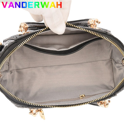 Luxury Designer Ladies Handbag Crocodile Pattern Women Tote Oblique Bag European and American Style Messenger Shoulder Large