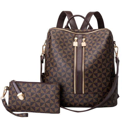 Trendy Womens Retro Backpack - Large, Secure & Fashion-Forward Prints - 2022 New Release - Perfect for Travel, Work & Leisure