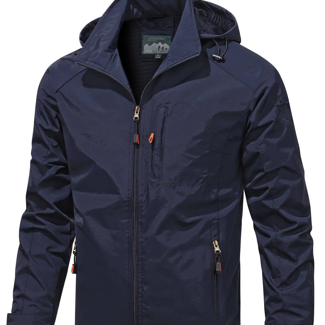 Men's Lightweight Jacket Packable Windbreaker Running Jacket Coat Stand Collar Windbreaker Bomber Jacket