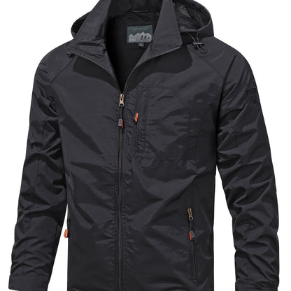 Men's Lightweight Jacket Packable Windbreaker Running Jacket Coat Stand Collar Windbreaker Bomber Jacket