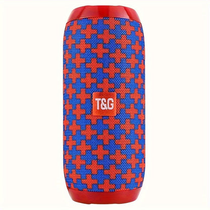 TG117 Portable Wireless Stereo Speaker System - Twin Speaker TWS Technology, Built-in Mic for Hands-Free Calls, FM Radio, TF Card & USB Playback - Perfect for Travel, Outdoor Adventures, and Indoor Entertainment