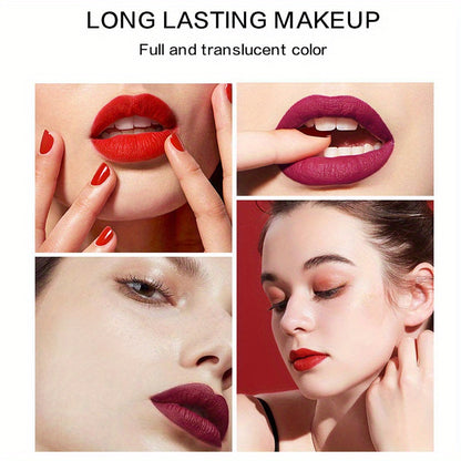 Liquid Lipstick Waterproof Matte Nude Lipstick Pigment Red Long Lasting Lip Gloss Women Makeup Lip Gloss