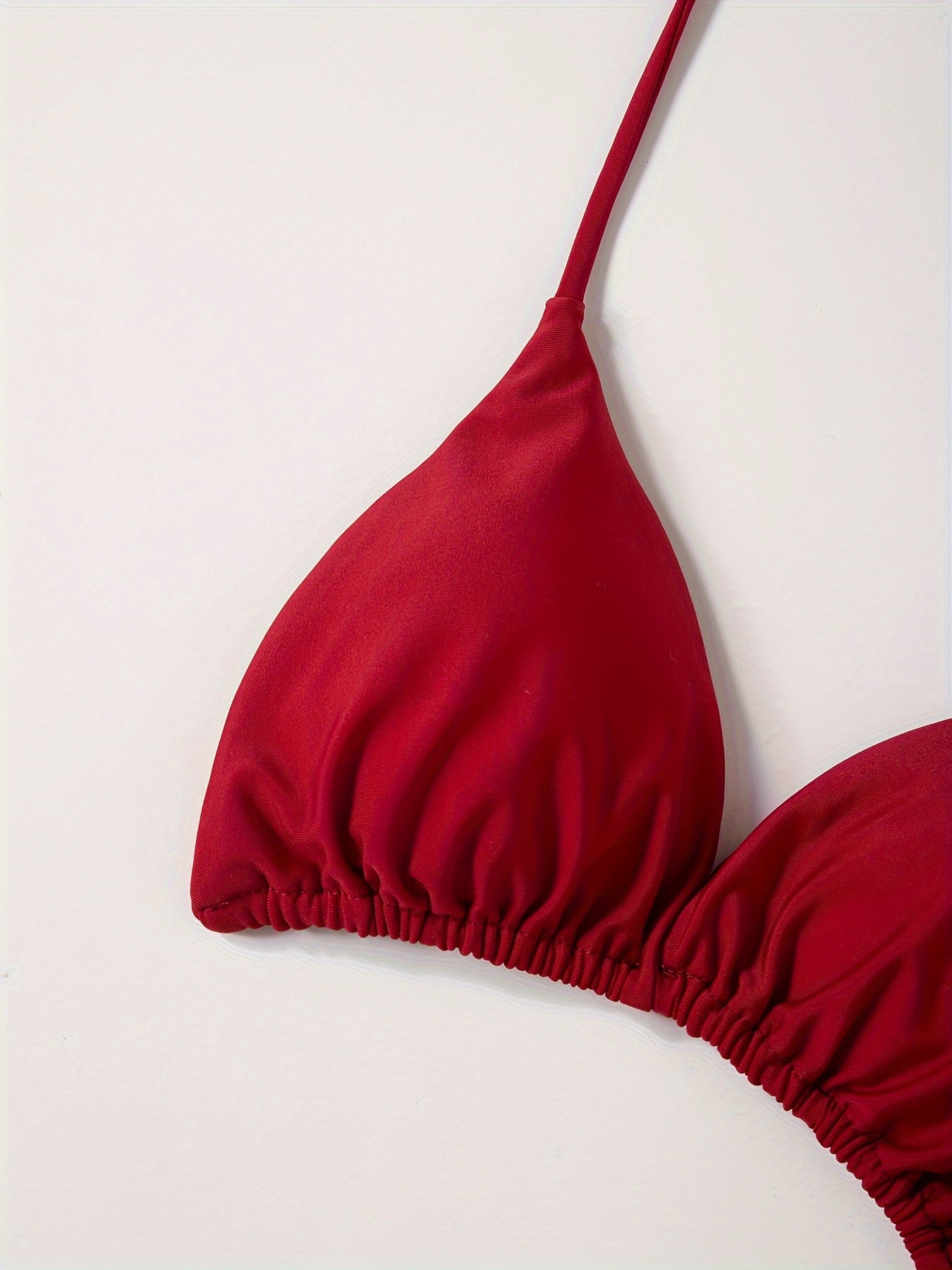 Women's 2 Piece Set Bikini, Halter Bra, V String Bottoms, Women's Swimwear & Clothing