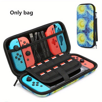 Waterproof Nintendo Switch Carry Case - Durable & Slim-Fit Hard Protection - Secure Storage for Console, Games, Accessories, and Controllers - Perfect for On-the-Go Gamers