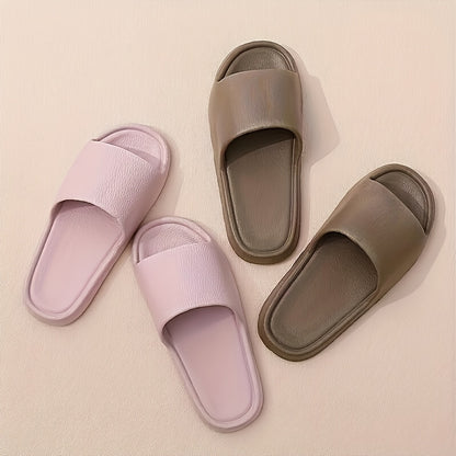 Women'S Thick Sole Non-Slip EVA Slippers Women'S Casual Slip-On Slippers, Beach Indoor and Outdoor Slippers