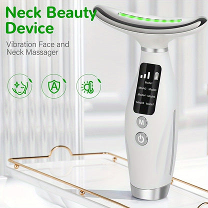 7Color LED & Heated Facial Neck - Comprehensive Skin Care for Women - Gift for Mothers Day