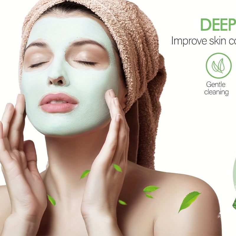 Green Tea Mask Stick - Deep Cleansing and Oil Control for All Skin Types - Moisturizes, Tightens, Perfect for Men and Women