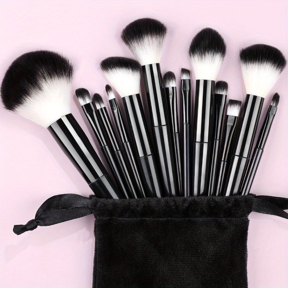 13pcs Makeup Brushes Soft Fluffy Professional Foundation Blush Powder Eyeshadow Kabuki Blending Makeup Brush Beauty Tools Valentine's Day Birthday Gift for Girlfriend