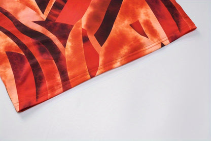 Floral Print Halter Neck Dress, Sexy Backless Bodycon Dress For Spring & Summer, Women's Clothing