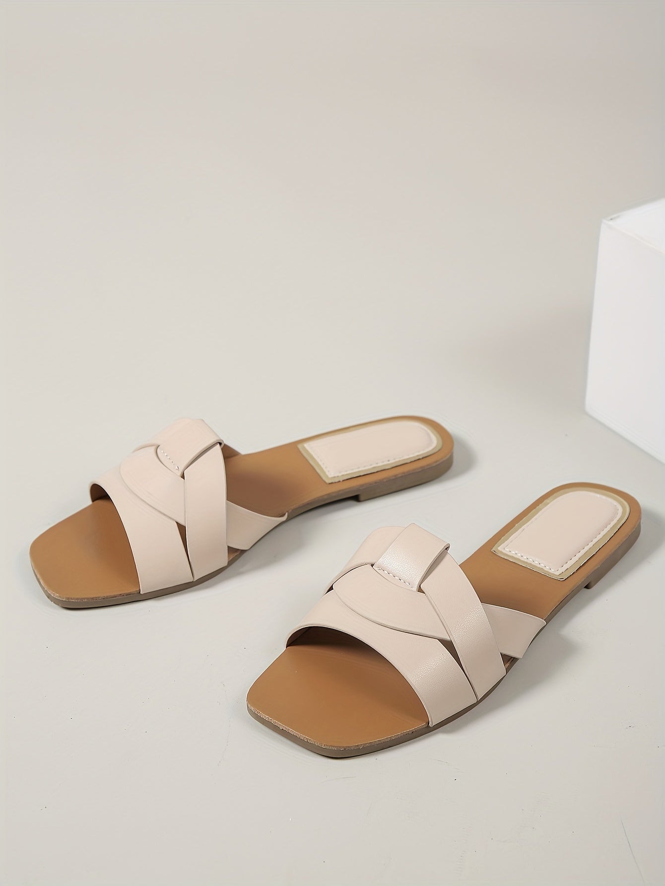 2025 New Arrival Women's Casual Sandals - Lightweight, Comfortable, Open-Toe Slip-Ons for Beach & Outdoor, Golden, Nude, White, Black