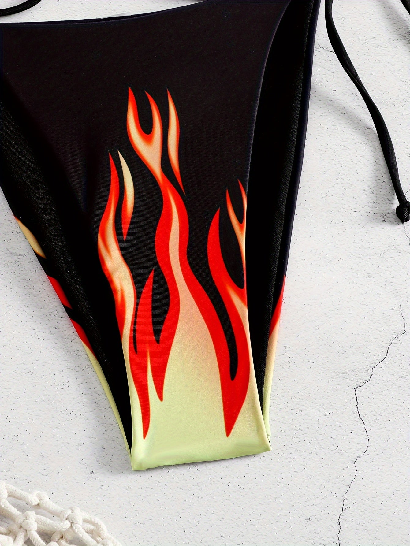 Split-Print Bikini Swimsuit