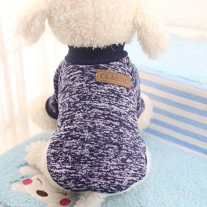 Soft Dog Sweater, Spring Dog Warm Clothing Puppy Sweatshirt For Cold Weather Small Dogs Clothes