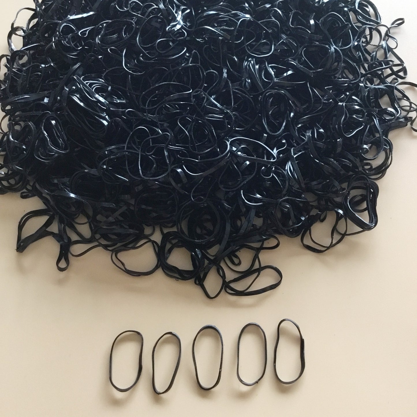 1000pcs Mini Clear Elastic Hair Rubber Bands - Soft, Gentle, and Durable Hair Ties for Women - Cute, Solid Color, Daily Headband Accessories
