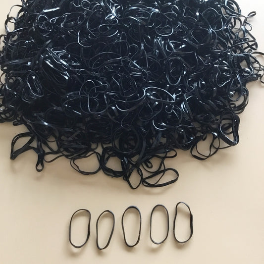 1000pcs Mini Clear Elastic Hair Rubber Bands - Soft, Gentle, and Durable Hair Ties for Women - Cute, Solid Color, Daily Headband Accessories