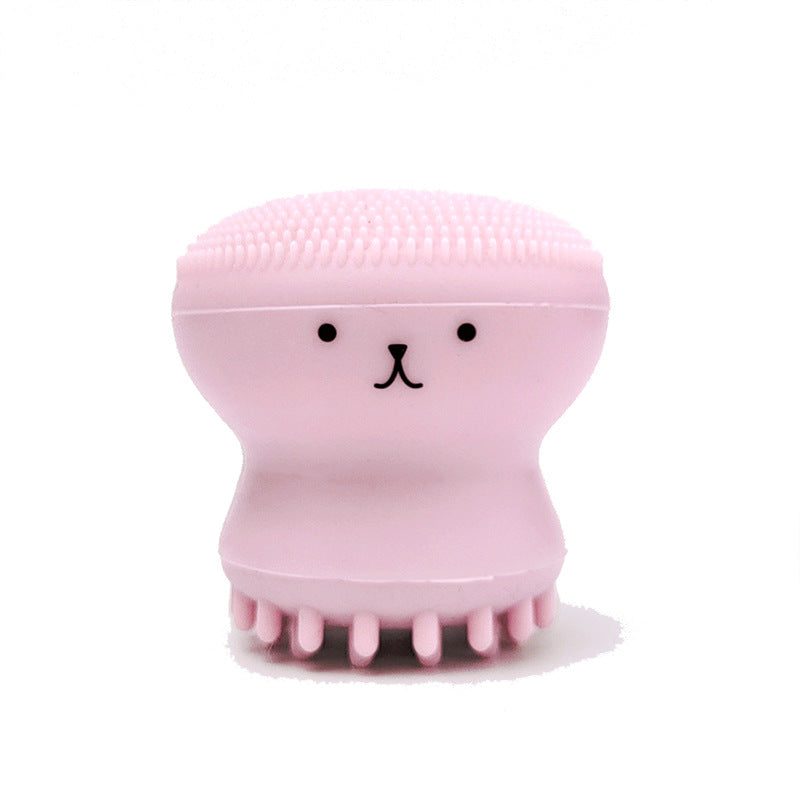 Exfoliating Facial Cleaning Scrubber Brush, Octopus Shape Silicone Miniature Face Deep Clean Tool, Face Massage Scrub Brush, Manual Face Washing, Fit For Daily Skin Care