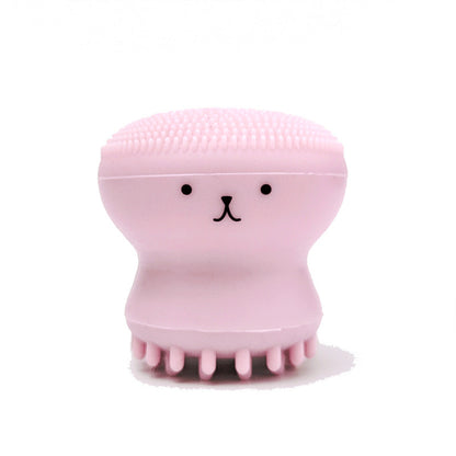 Exfoliating Facial Cleaning Scrubber Brush, Octopus Shape Silicone Miniature Face Deep Clean Tool, Face Massage Scrub Brush, Manual Face Washing, Fit For Daily Skin Care