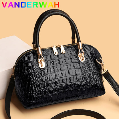 Luxury Designer Ladies Handbag Crocodile Pattern Women Tote Oblique Bag European and American Style Messenger Shoulder Large