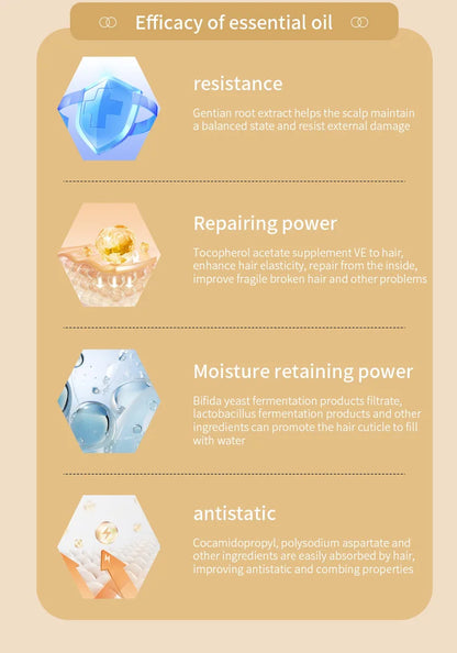 1-Year Household Car Microcurrent Electric Massage Hair Comb Cross-Border Spot Pure English LED USB Vibrating Hair Straightener