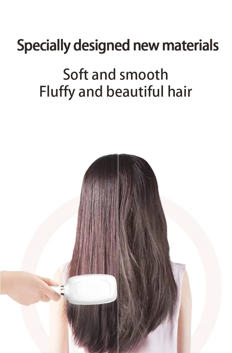 1-Year Household Car Microcurrent Electric Massage Hair Comb Cross-Border Spot Pure English LED USB Vibrating Hair Straightener