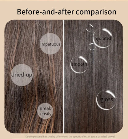 1-Year Household Car Microcurrent Electric Massage Hair Comb Cross-Border Spot Pure English LED USB Vibrating Hair Straightener