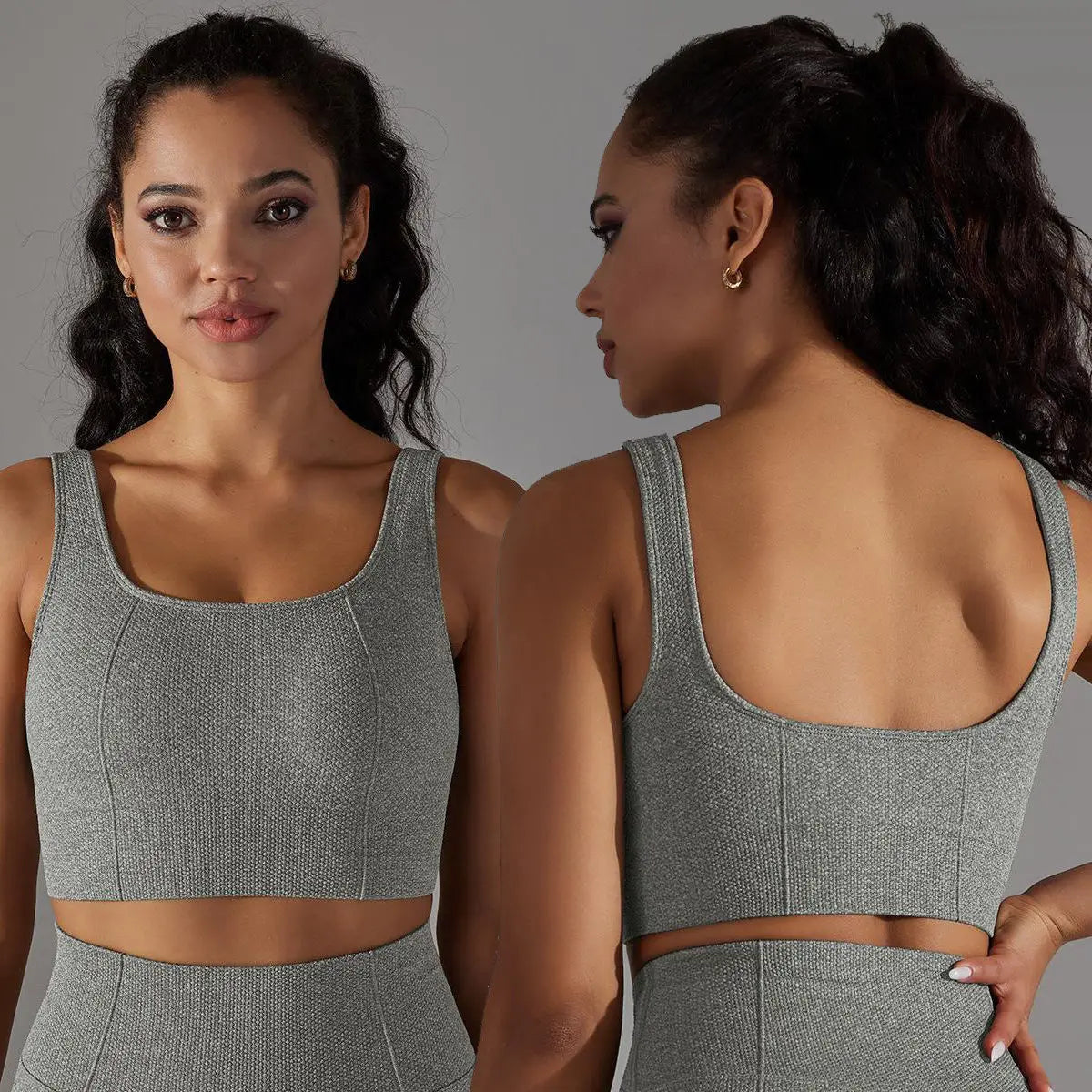 Custom Private Label Seamless Padded Sports Bra U Back OEM Yoga Bra Workout Athletic Bra