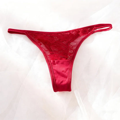 2025 New Women Sexy Two Piece Red Lace Lingerie Floral Embroidery Butterfly Bodysuit Chiffon Half Slips for Ladies and Girls