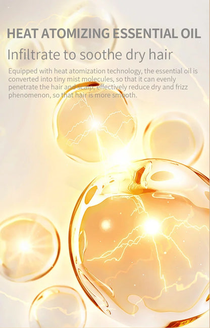 1-Year Household Car Microcurrent Electric Massage Hair Comb Cross-Border Spot Pure English LED USB Vibrating Hair Straightener