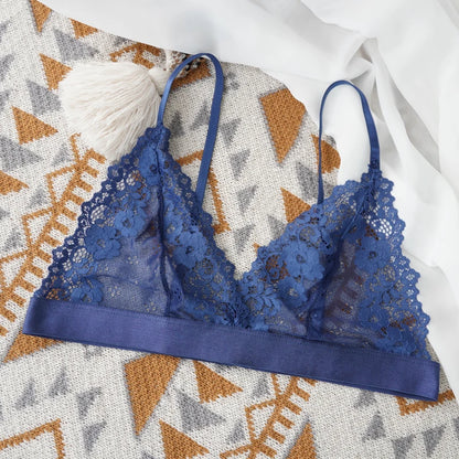 1 Pcs Sexy Bra For Woman Lace Thin Underwear Female Unlined Transparent Bras For Women Lace Sexy Lingerie Bralette 2022