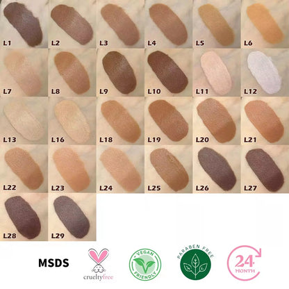 OEM Private Label Custom Logo Free Sample Vegan Full Coverage Foundation Makeup Matte Foundation for Makeup