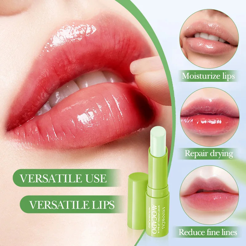 Autumn/Winter Avocado Herbal Moisturizing Lip Balm with Fruit Flavored Labeling Regular Size 2.7g