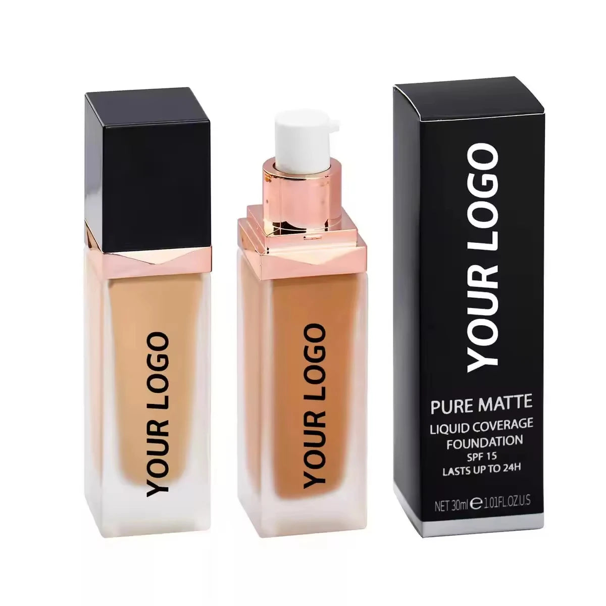 OEM Private Label Custom Logo Free Sample Vegan Full Coverage Foundation Makeup Matte Foundation for Makeup