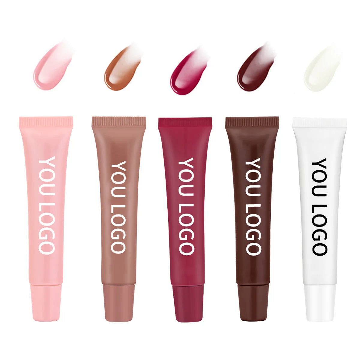 No logo Vegan Formulation Materials Color Changing Base Lip Glow Oil Hydrating High-shine Lip Plumping Gloss Private Label