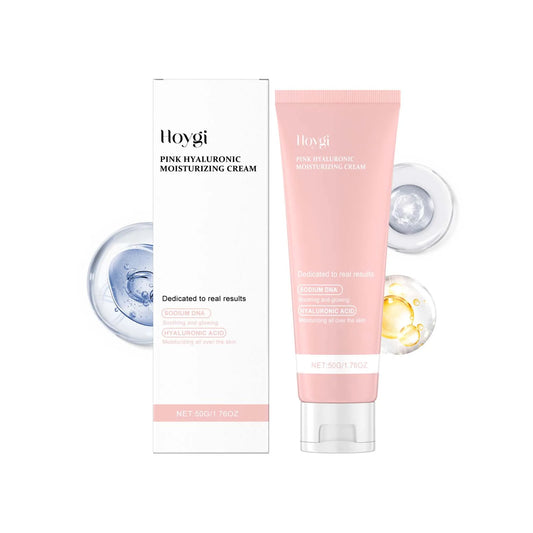 Hoygi 50ml Vegan Facial Skin Gloss Care Cream Gentle Hyaluronic Acid Moisturizer Hydrating Nourishing Brightening Ingredients