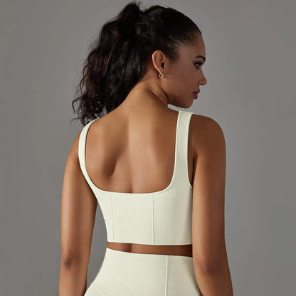 Custom Private Label Seamless Padded Sports Bra U Back OEM Yoga Bra Workout Athletic Bra