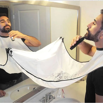Man Bathroom Apron Male Beard Apron Razor Holder Hair Shave Beard Catcher Waterp