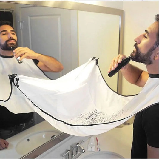 Man Bathroom Apron Male Beard Apron Razor Holder Hair Shave Beard Catcher Waterp