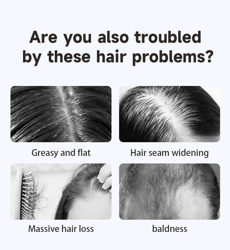 1-Year Household Car Microcurrent Electric Massage Hair Comb Cross-Border Spot Pure English LED USB Vibrating Hair Straightener