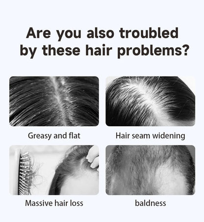 1-Year Household Car Microcurrent Electric Massage Hair Comb Cross-Border Spot Pure English LED USB Vibrating Hair Straightener