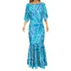 Islands Style Hawaiian Floral Printed Ladies Mermaid Dress Summer Custom Polynesian Ethnic Clothing Red Plus Size Fishtail Dress