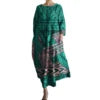 Pacific Island Tribal Design Floral Hawaiian Dresses Women Pocket Loose O-neck Polynesian Clothing Samoan Puletasi Dress