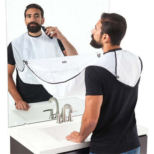 Man Bathroom Apron Male Beard Apron Razor Holder Hair Shave Beard Catcher Waterp