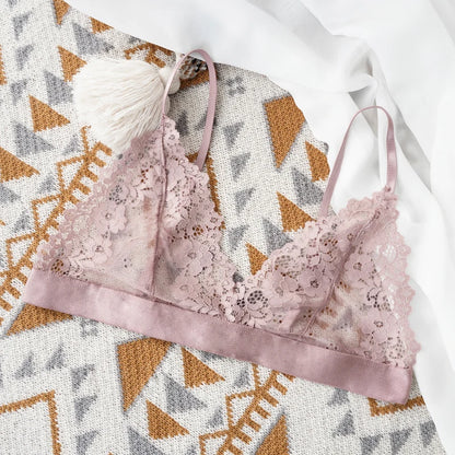 1 Pcs Sexy Bra For Woman Lace Thin Underwear Female Unlined Transparent Bras For Women Lace Sexy Lingerie Bralette 2022