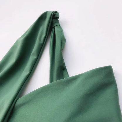 LF  2023 Women's Sexy Solid Color One-shoulder Bikini Wholesale