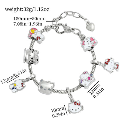 Cross-border Anime SpongeBob SquarePants DIY Beaded Bracelet with Loose Beads for Customizable Jewelry Accessories