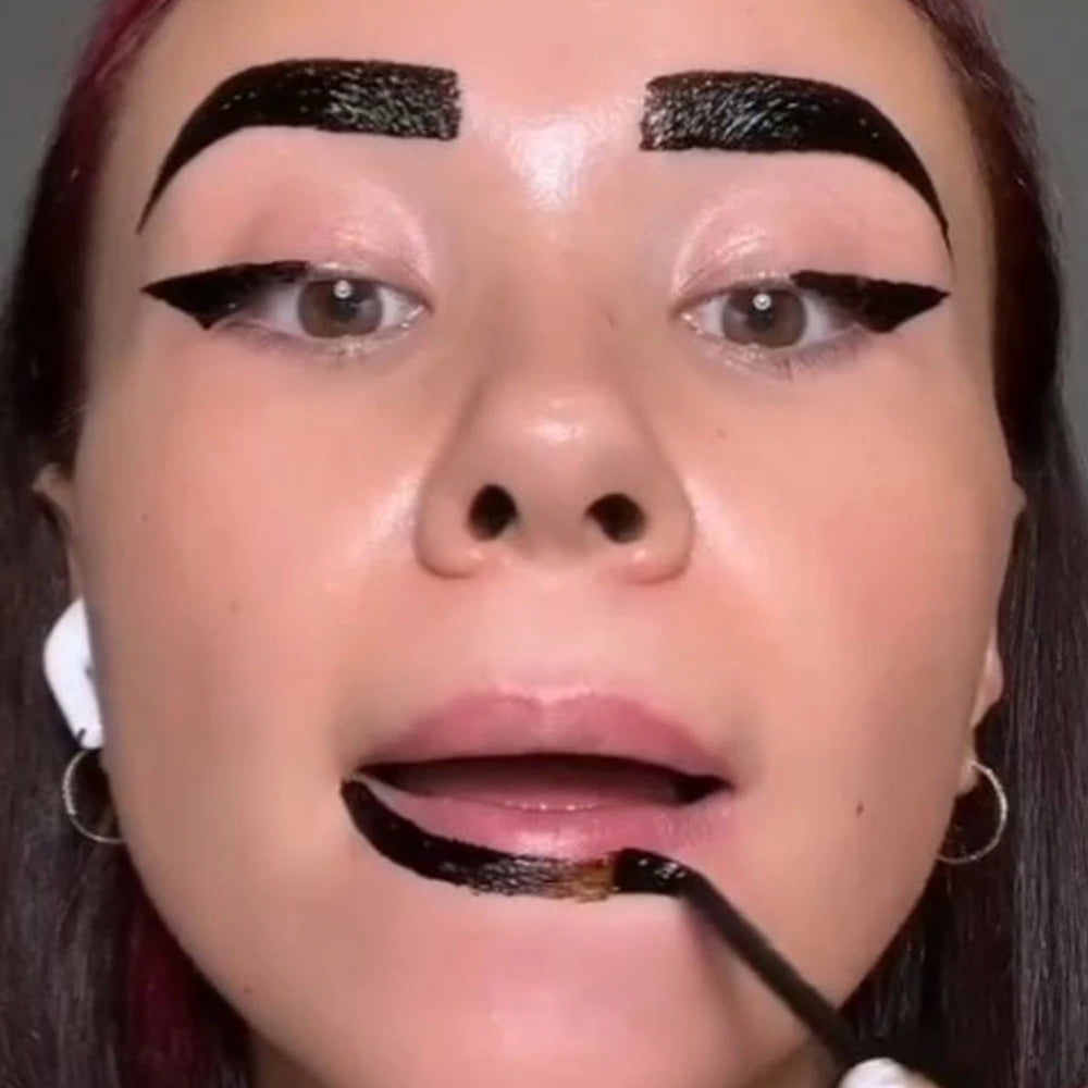 Sweatproof Peel Off Dye Eyebrow Cream Set Easy To Use Eyebrow Card Brush Long-lasting Waterproof Non-fading Eye Brow Gel Makeup