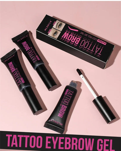 New Tearing Eyebrow Gel Makeup Semi-Permanent Waterproof Long Lasting Tattoo Tint Sweatproof Peel Off Dye Eyebrow Cream Cosmetic