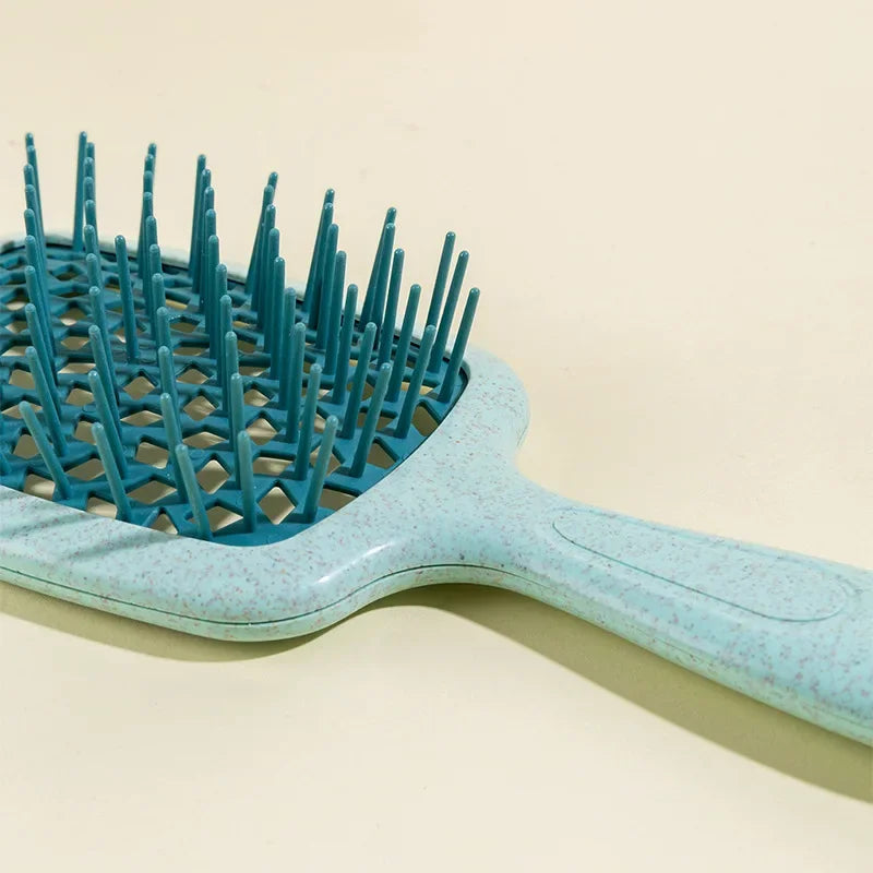 1pc Wide Teeth Air Cushion Combs Salon Scalp Massage Hair Brush Wheat Straw Environmental Protection Hair Brush DIY Styling Tool