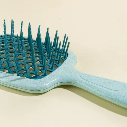 1pc Wide Teeth Air Cushion Combs Salon Scalp Massage Hair Brush Wheat Straw Environmental Protection Hair Brush DIY Styling Tool