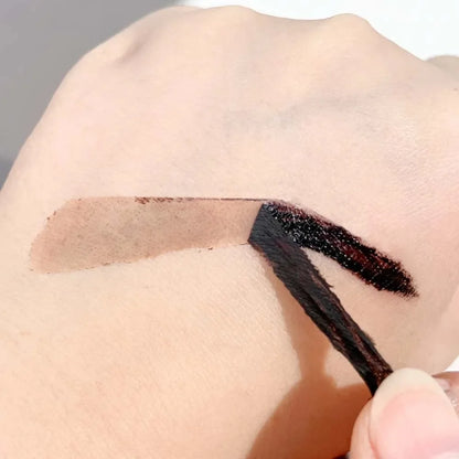 Tear-off Dye Eyebrow Cream Set Waterproof Brow Tattoo Tint with Brow Card and Brush Lasting Semi-Permanent Peel-off Eyebrow Gel